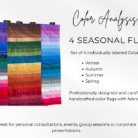 Seasonal Color Analysis Flags with Labels