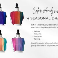 Seasonal Color Analysis Drapes Set (4)