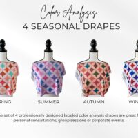 4 Seasonal Color Analysis Specialty Drapes - Star Design