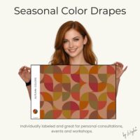 Set of 4 Seasonal Color Analysis Specialty Drapes