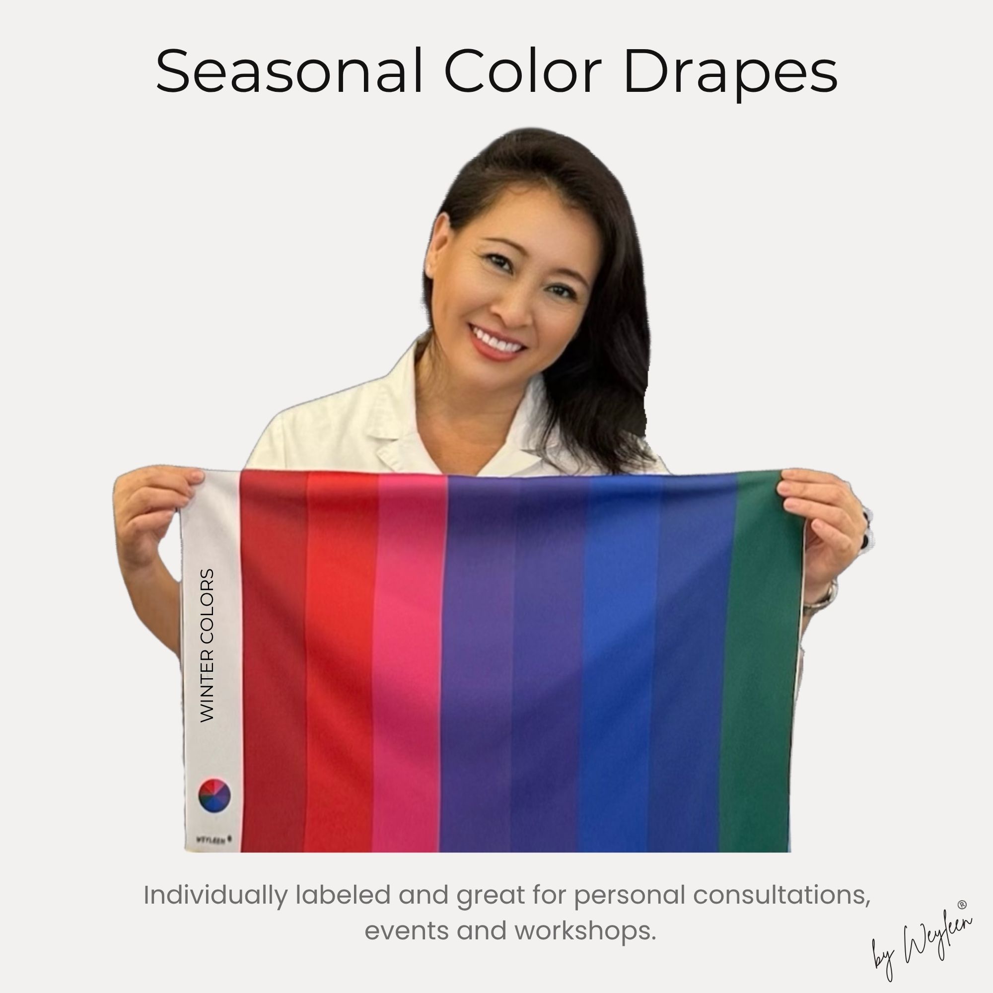 Seasonal Color Analysis Drapes by Weyleen