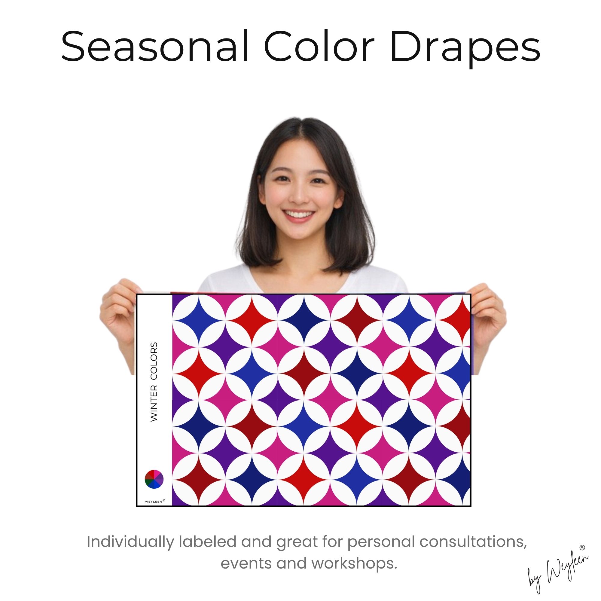 Winter Color Analysis Drape Star Design