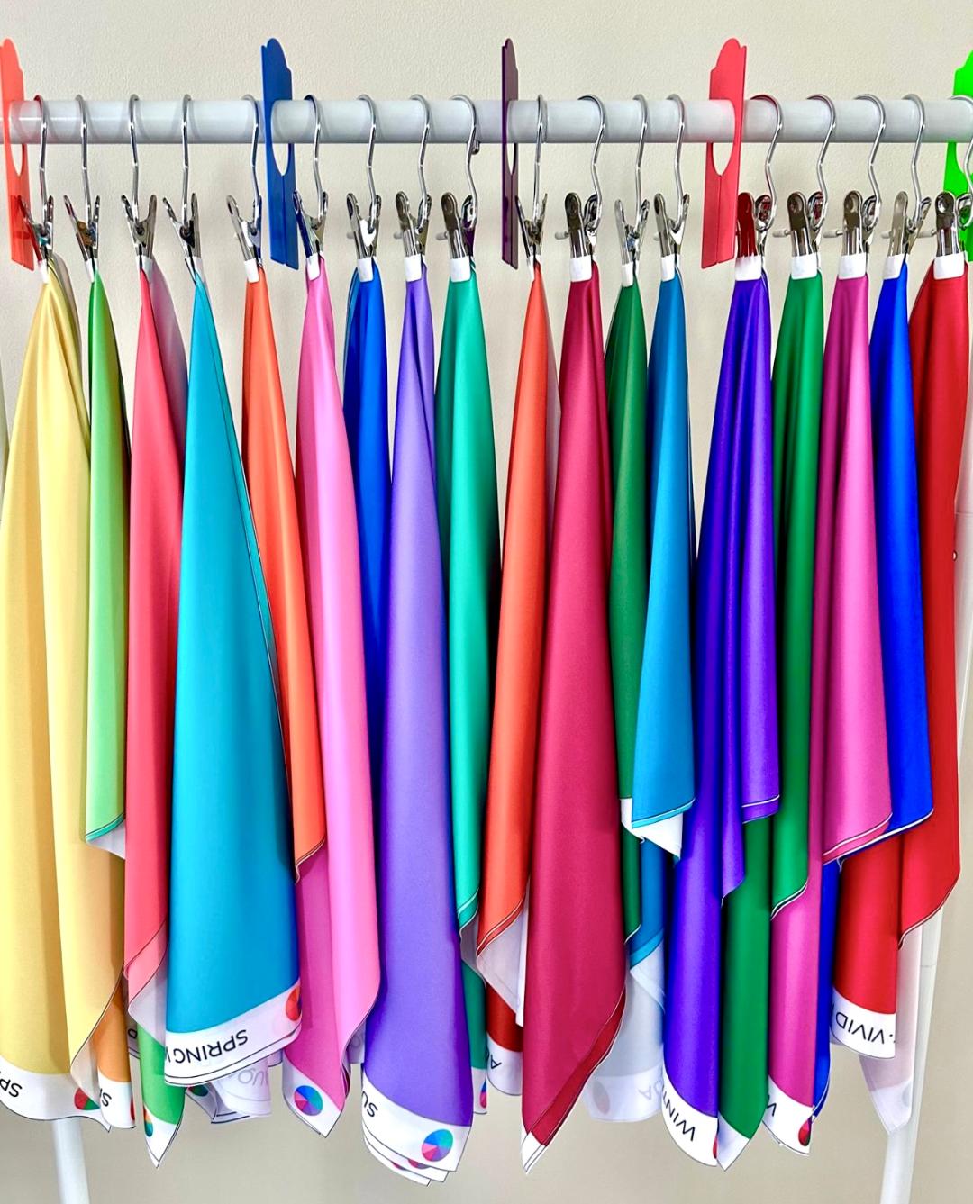 Personal Color Analysis Drape Set with Labels